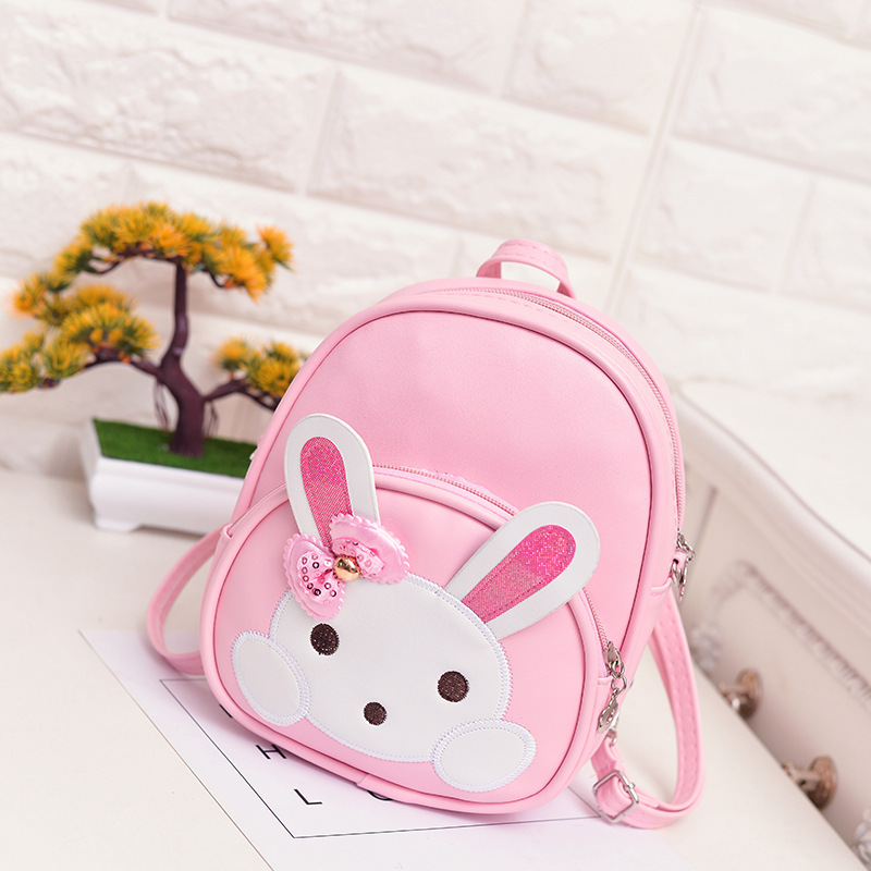 Versión coreana para niños de moda mini mochila princesa niña linda mochila de cuero jardín de infantes dibujos animados salida pequeña mochila escolar