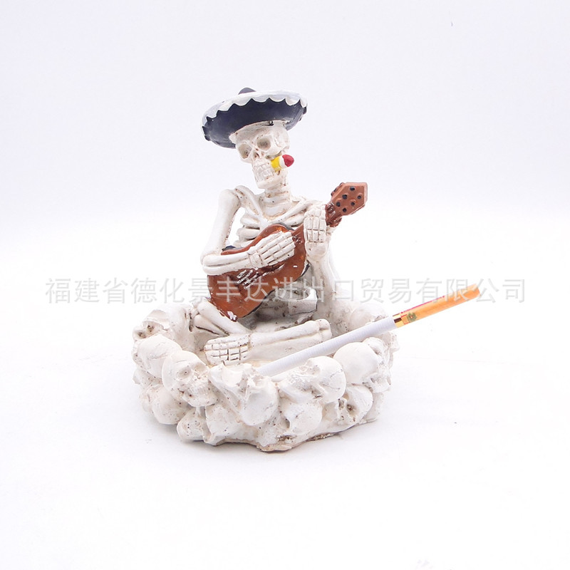 Cenicero de calavera de resina transfronteriza, regalo de cráneo personalizado, regalo de novio del día del padre, accesorios de Halloween