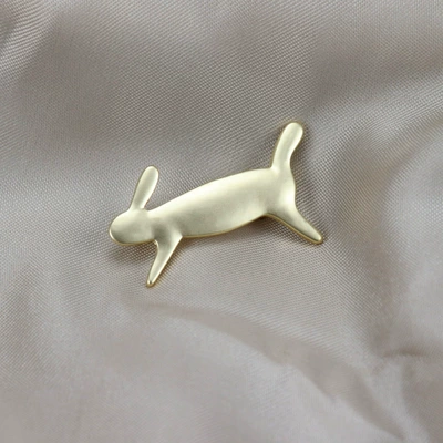 Yaxa sancaqları new cartoon rabbit enamel - matte-gold