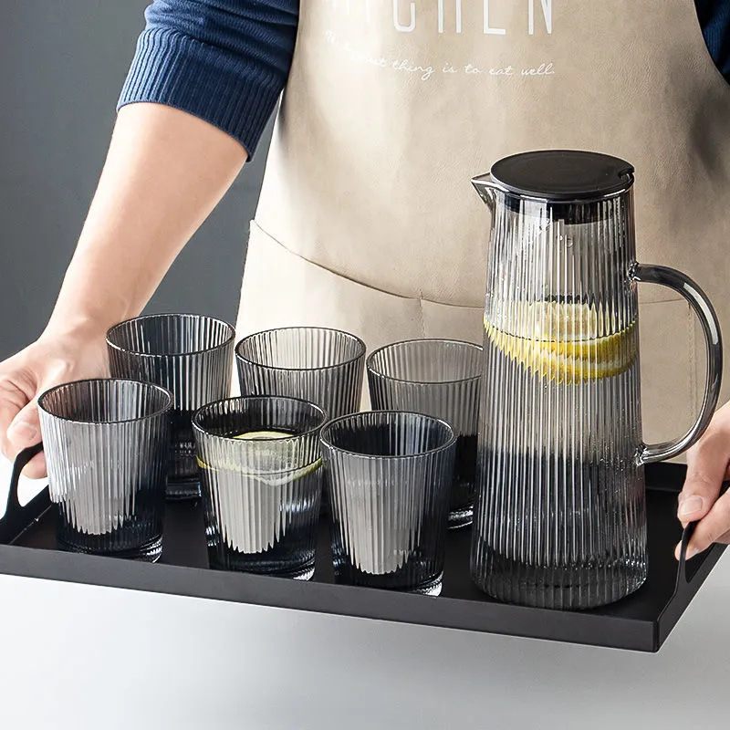 Botella de agua fría Botella de agua de vidrio Tetera de gran capacidad Taza de agua hervida para el hogar de alto valor