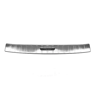 Steel Door Sill Strips Modified | Dekorativ pedal başlıqları - trunk-outside-1-piece-of-outer-rear-guard-stainless-steel-silver-titanium-brushed-applicable-to-2025-platinum-3xbz3x