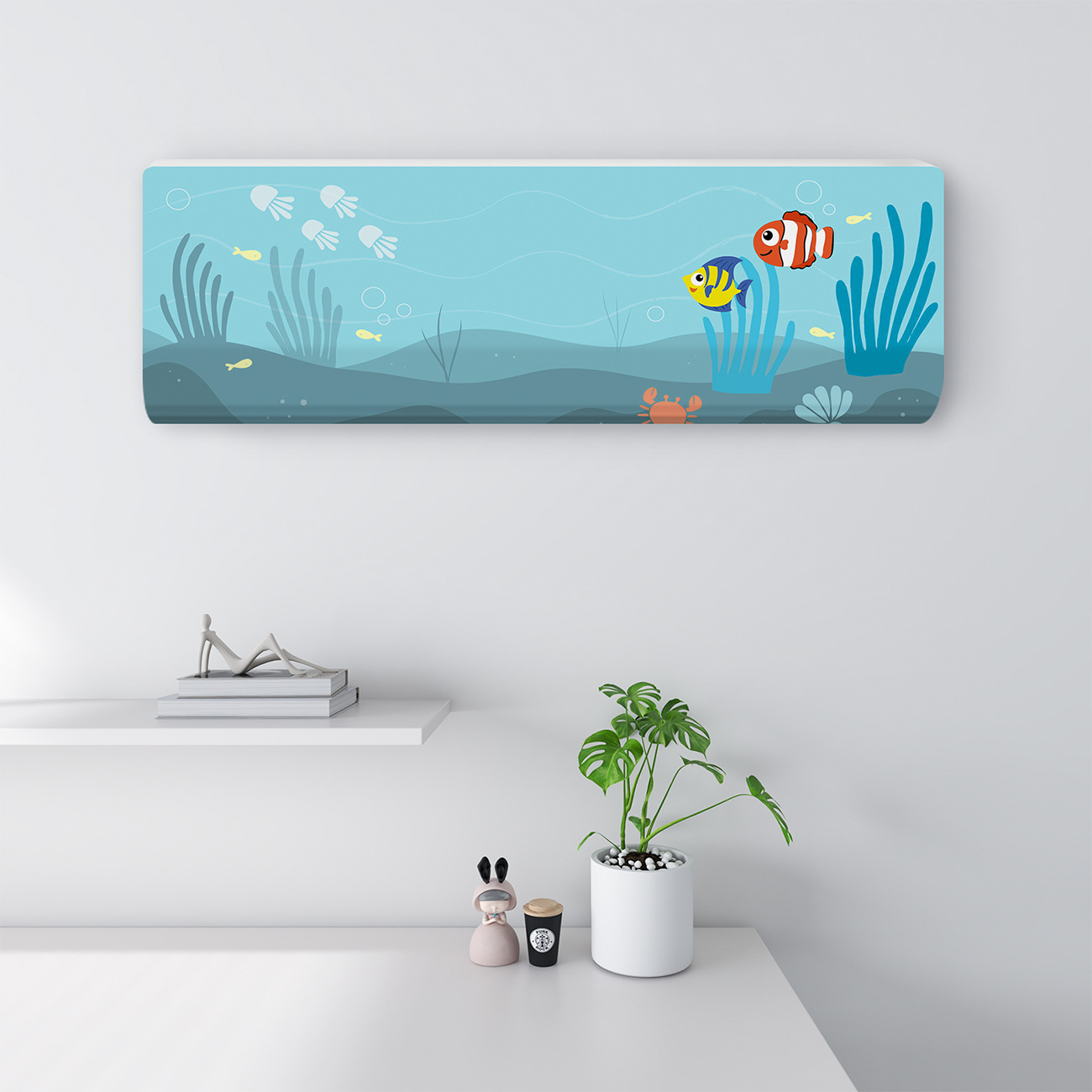 Aire acondicionado cubierta a prueba de polvo 2024 nueva cubierta de aire acondicionado colgante tipo colgante general Glimie todo incluido Haier cubierta de aire acondicionado