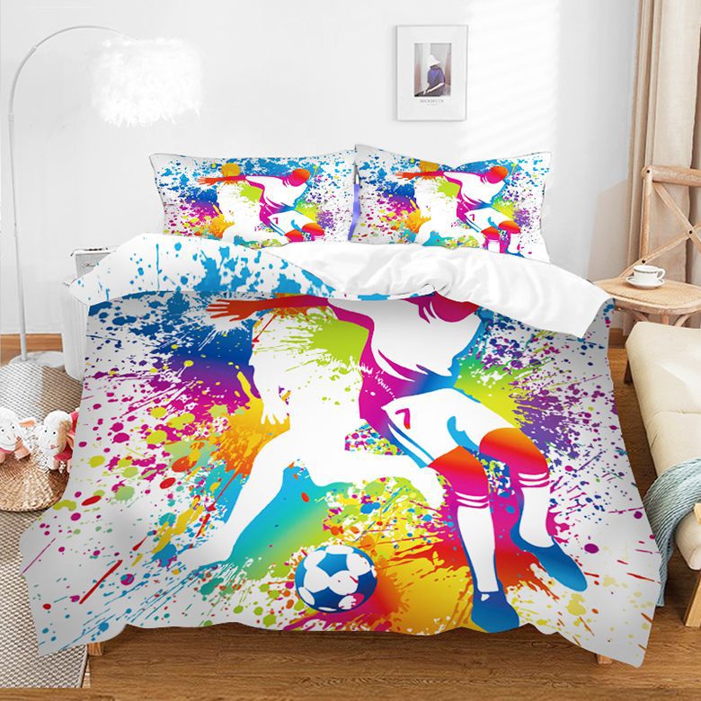 Conjunto de três quatro peças, capa de edredom pode ser personalizada_voghion.com