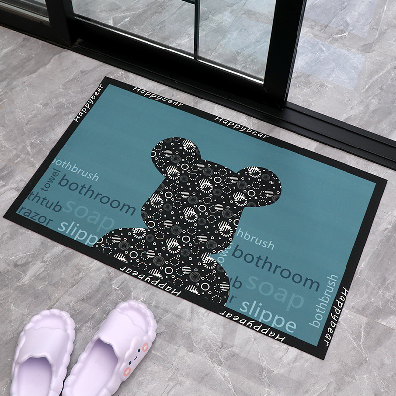 Alfombra de suelo transfronteriza alfombra de suelo antideslizante de baño de color sólido alfombra de barro suave de diatomita simple cocina alfombra de suelo de baño
