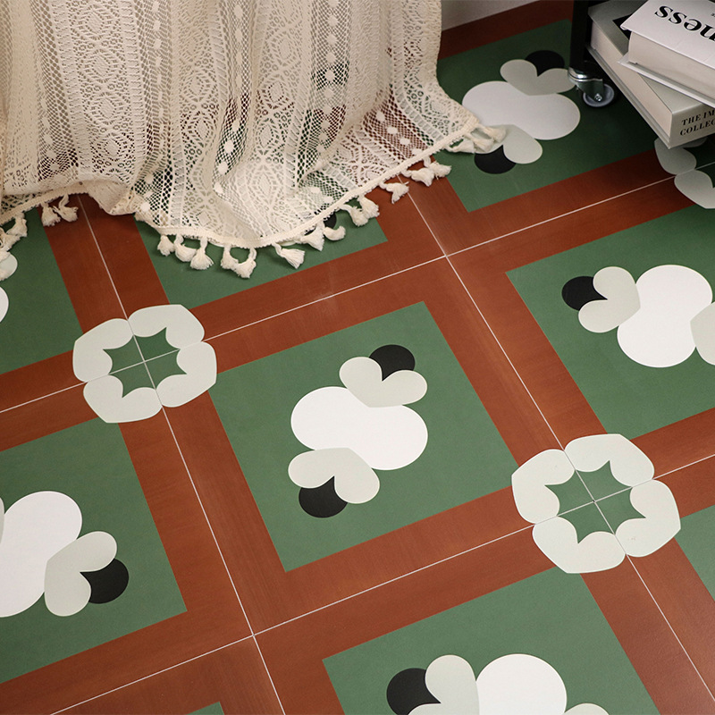 Casual Modern Bathroom Small Flower Tiles Pastoral Bathroom Kitchen Wall Tiles 300X300Mm