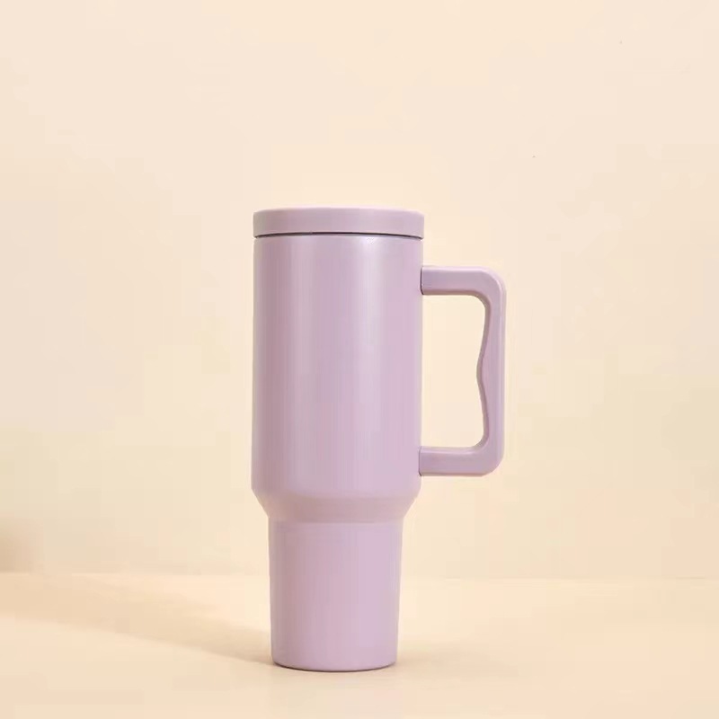 Taza de hielo con mango taza de gran capacidad unisex 304 taza de acero inoxidable portátil para automóviles al por mayor sin