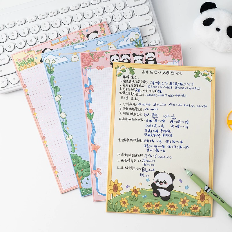 Очаровательная записная книжка-пад Panda Notepad (INS) B5, набор Cartoon обложек и стилей страниц, Student Notes