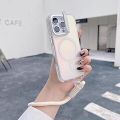 适用于iphone17promax磁吸手机壳变色龙翻盖镜头苹果16防摔保护套