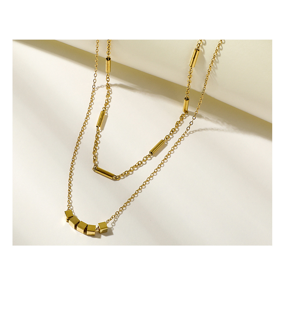 Geometric Fashion Stainless Steel Necklace Wholesale display picture 4