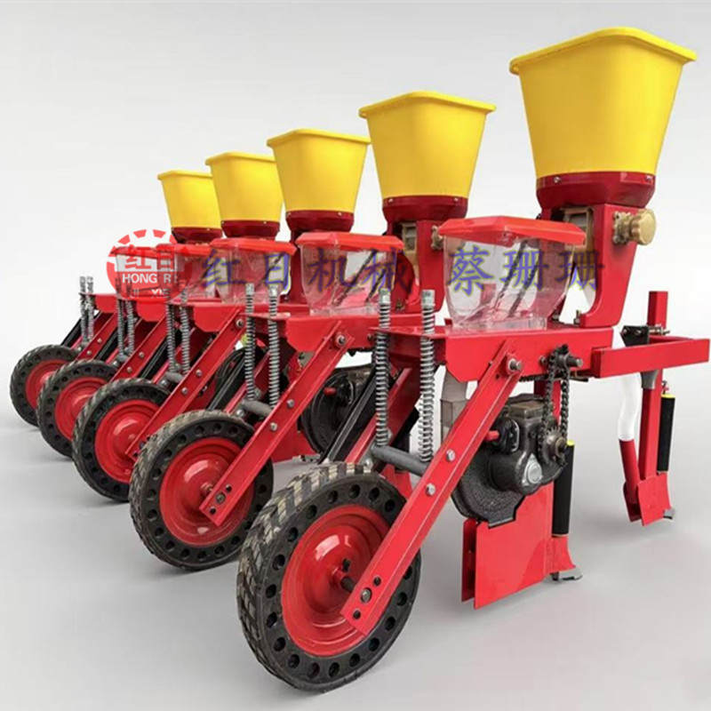 玉米播种机悬浮玉米播种机四轮拖拉机悬挂式玉米黄豆施肥播种机