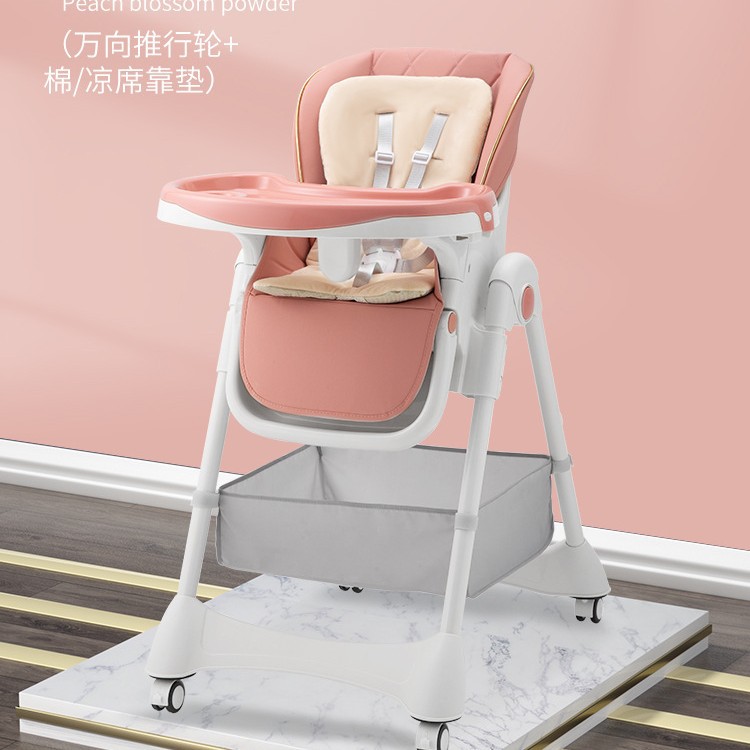 Silla de comedor plegable portátil para bebés sin instalación, silla de comedor para niños de dibujos animados domésticos, silla de comedor para niños que se puede sentar y acostar image 16