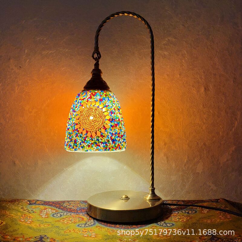 Moroccan Retro Mosaic Bedroom Bedside Living Room Ethnic Cafe Net Red Xinjiang Turkish New Table Lamp Moroccan Retro Mosaic Bedroom Bedside Living Room Ethnic Cafe Net Red Xinjiang Turkish New Table Lamp