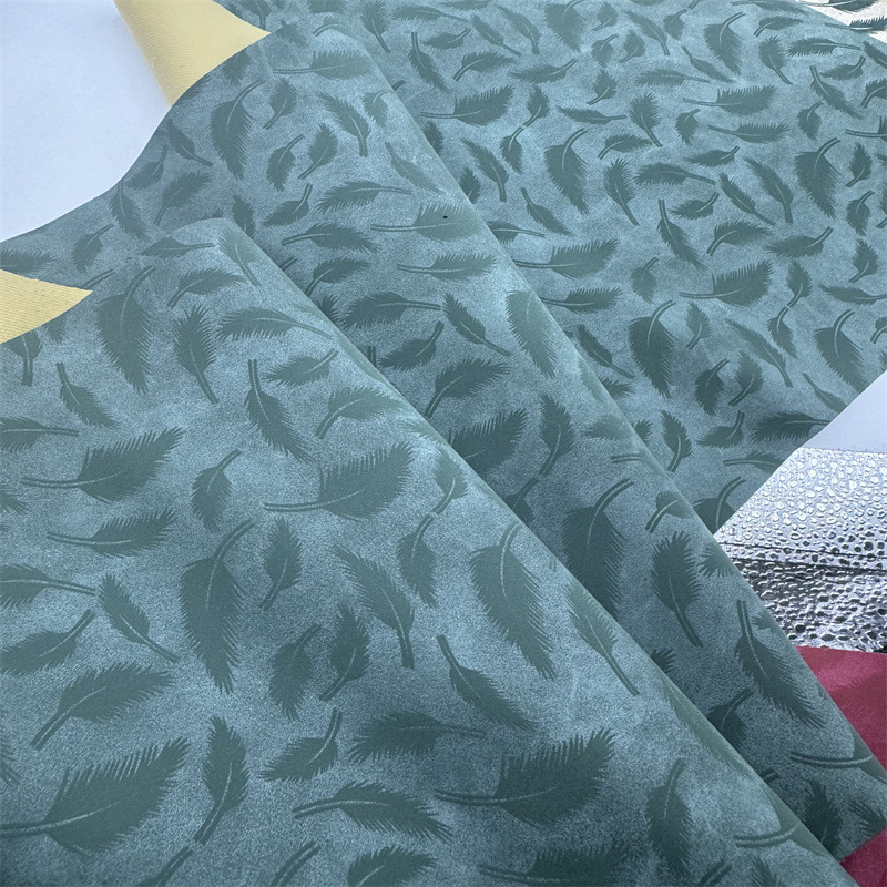 PU复古羊巴皮革羽毛仿古套色图案手机壳鞋材服装笔记本眼镜盒面料