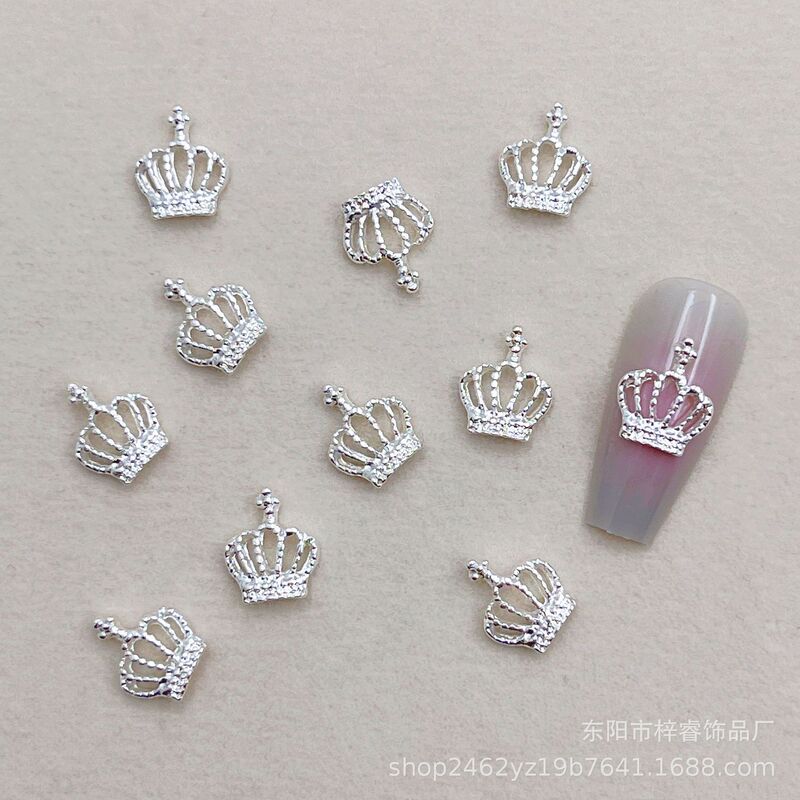 Cross-border Internet Red Explosions Crown Manicure Jewelry Simple Three-dimensional Metal Nail Accessories Alloy Manicure Stickers Wholesale Cross-border Internet Red Explosions Crown Manicure Jewelry Simple Three-dimensional Metal Nail Accessories Alloy Manicure Stickers Wholesale