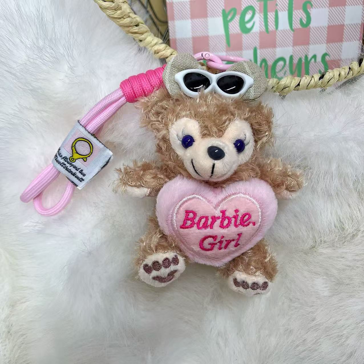 Shirley colgante felpa lindo Duffy oso llavero dibujos animados oso colgante bolso colgante Shirley muñeca
