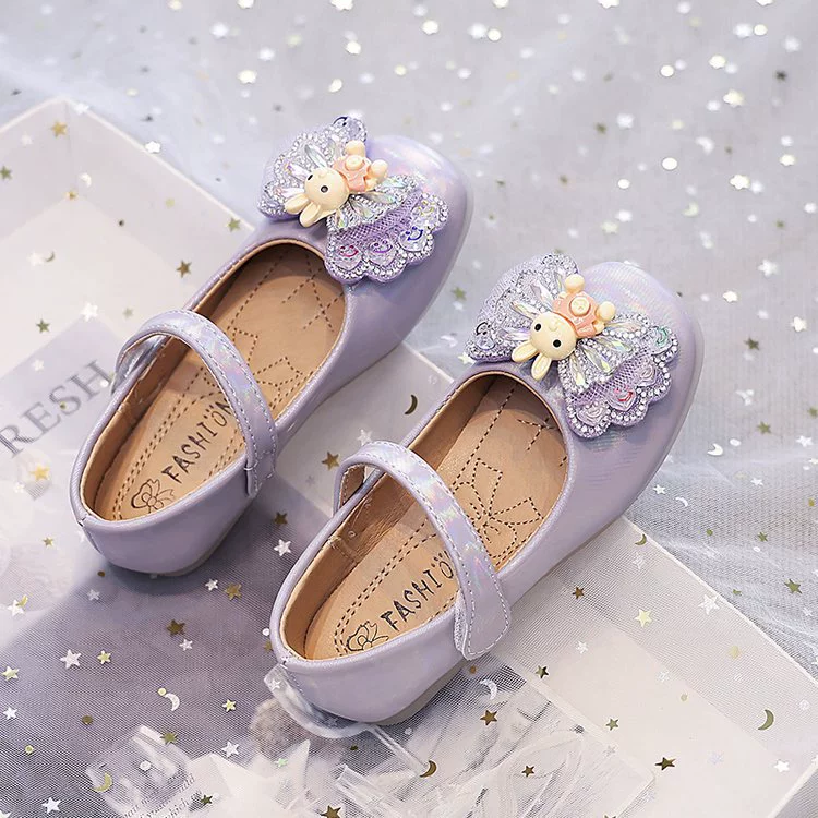 2024 весна и осень новая корейская версия маленьких кожаных ботинок для девочек