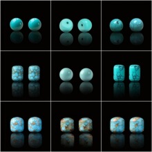 涛优化菱镁矿串珠手串隔片diy手链隔珠饰品配珠仿绿松石散珠配件