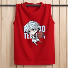 Sleeveless T-shirt men sports summer fat vest plus fat plus-