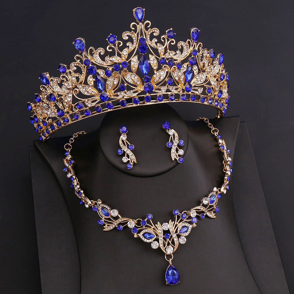 新娘水钻项链皇冠