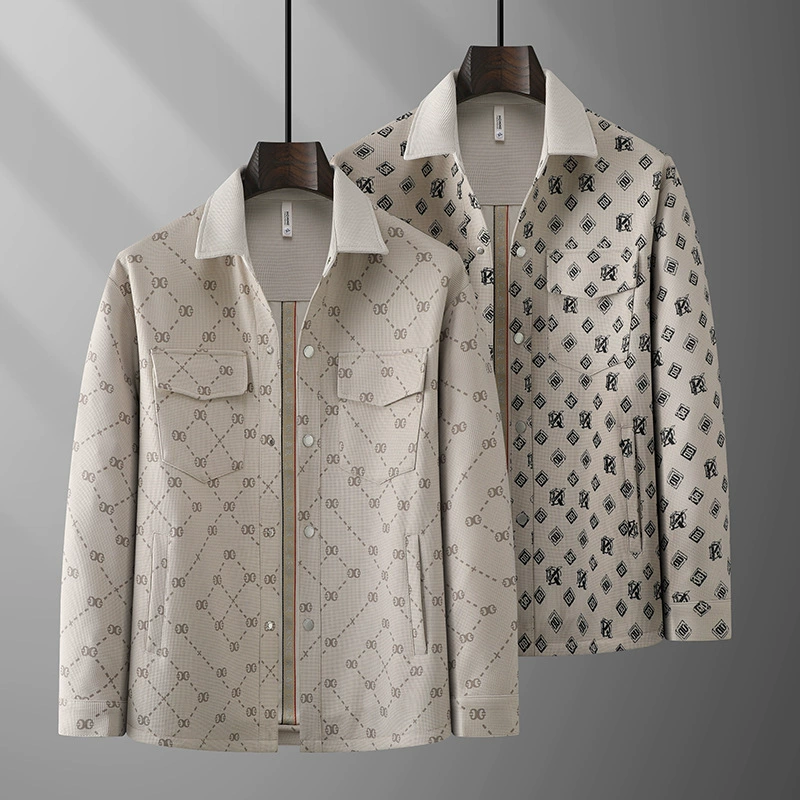 Men's spring jacket for leisure, trend of season, plus size, oversize