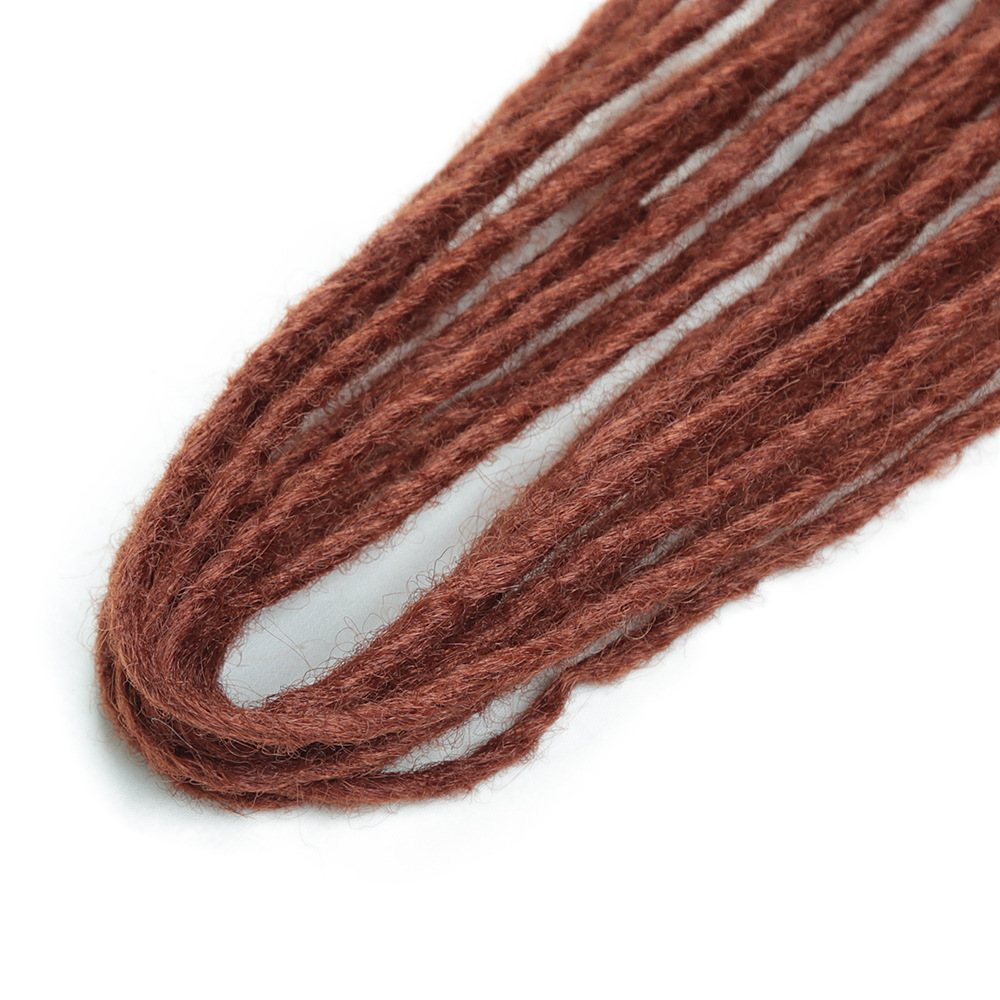 Peluca de trenzas sucias de doble cola europea y americana, pelo largo y liso, pelo de ganchillo, hip-hop, trenza de reggae, bolsa de anillo jamaicana, dreadlocs