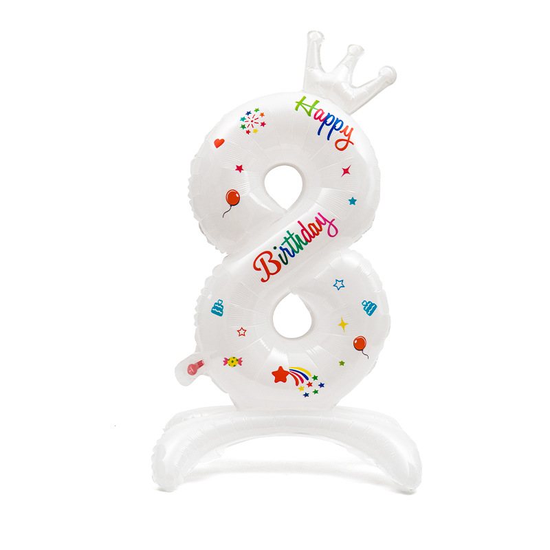 White digital children's balloon