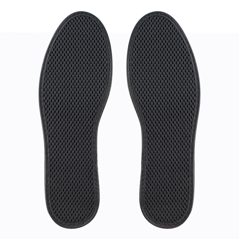 Plantillas para hombres absorben el sudor y antiolor, plantillas de verano cómodas y transpirables, plantillas de carbón de bambú de malla antiolor para hombres y mujeres.