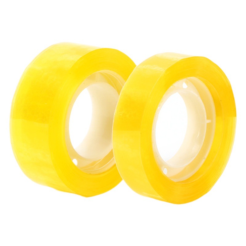 Cinta adhesiva transparente para estudiantes 1,2/1,8 cm de ancho de papel de oficina vinculante mano cuenta cinta adhesiva tamaño pequeño cinta de papelería transparente