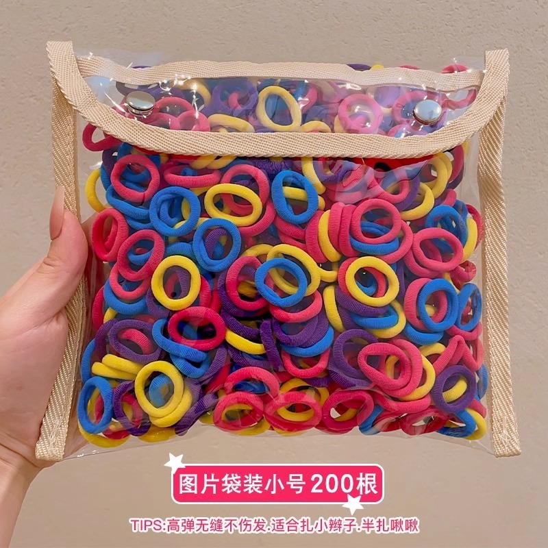 弹力不伤发儿童头绳女宝宝可爱发圈婴儿小女孩扎头发饰高韧性皮筋|undefined