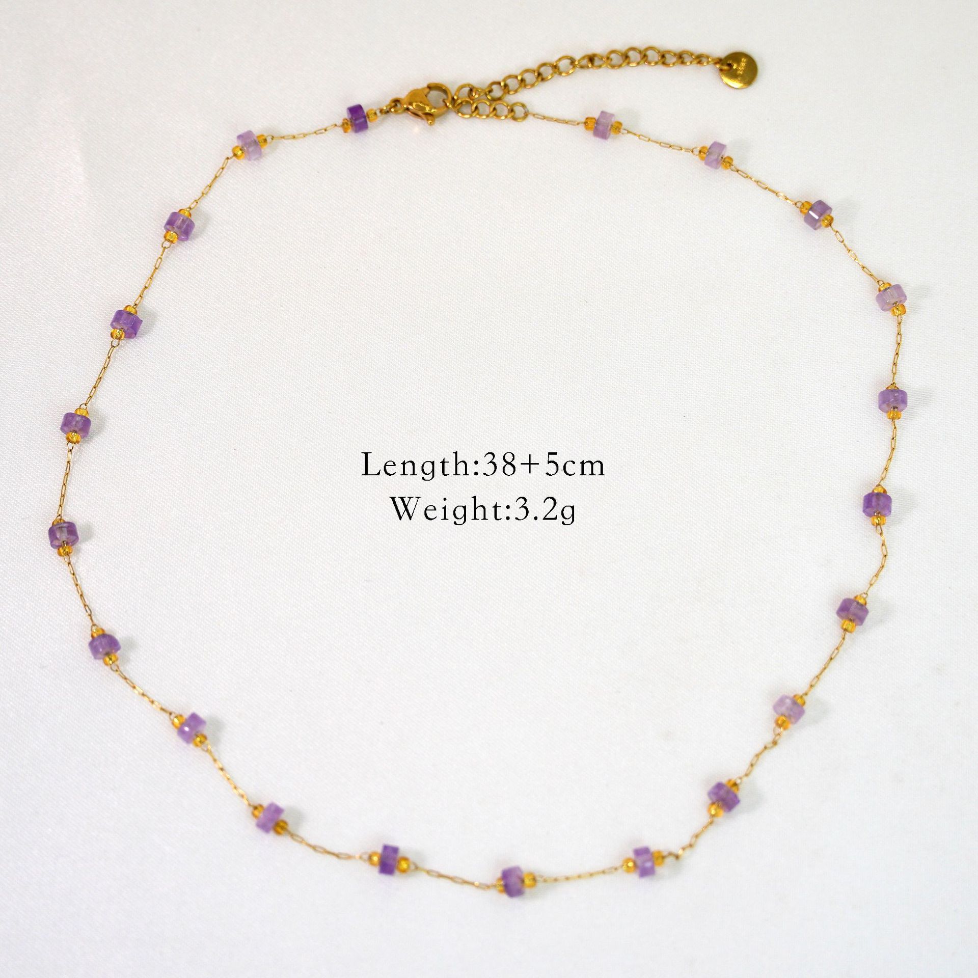 1 Piece Quantity Wholesale Jewelry Simple Style Geometric Moon Titanium Steel Pendant Necklace
