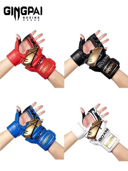 Adult Half-Finger Boxing Gloves for Men, Women, and Children, Mma Fighting Training, Sanda, Sandbag, Ufc Actual Combat