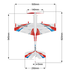 Cross-border six-channel brushless motor one-click hoist stunt indoor and outdoor fixed-wing foam assembly remote-controlled aircraft