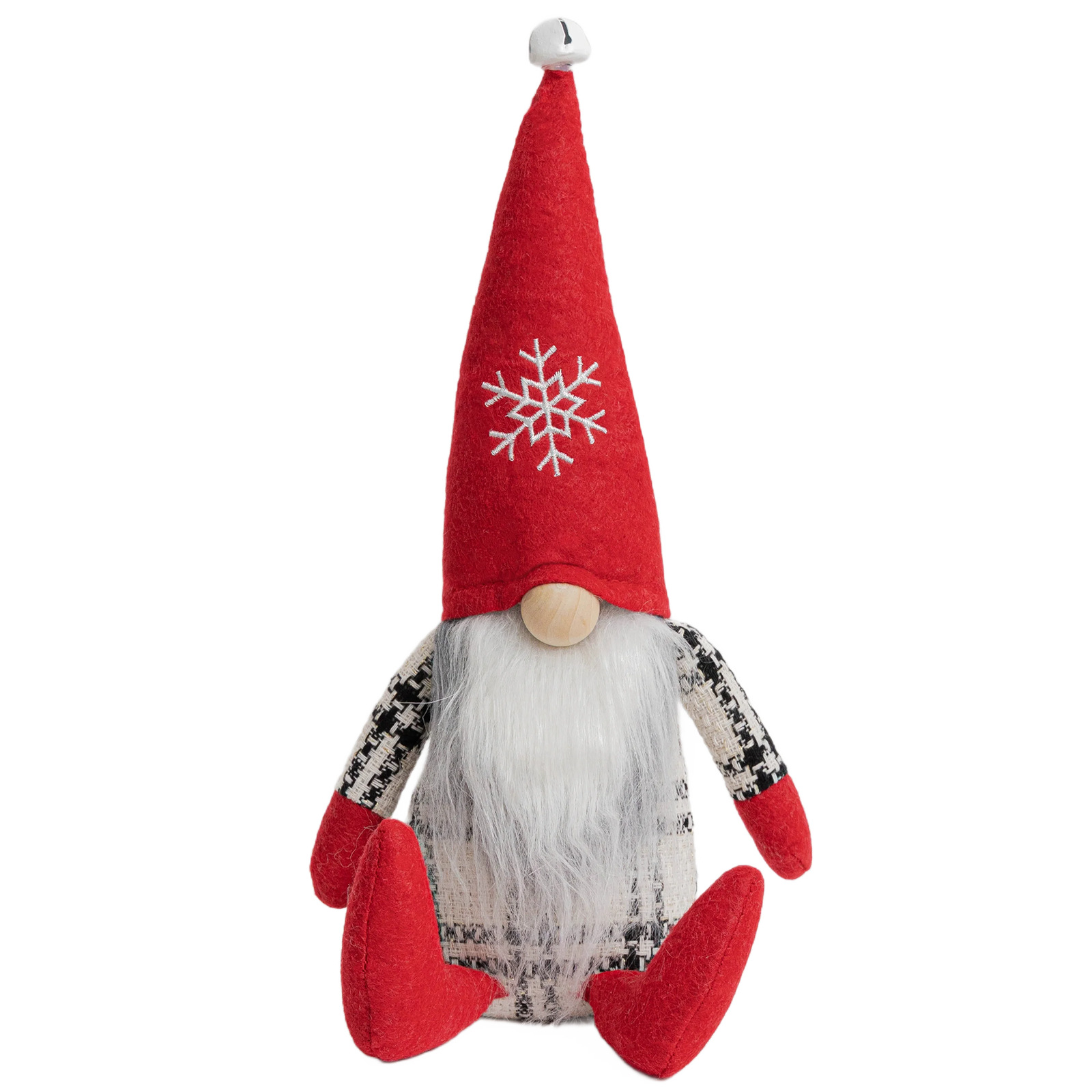 Cross-border Navidad muñeca sin rostro Rudolf vacaciones decoración copo de nieve Campana bordada muñeca decoración de la muñeca al por mayor