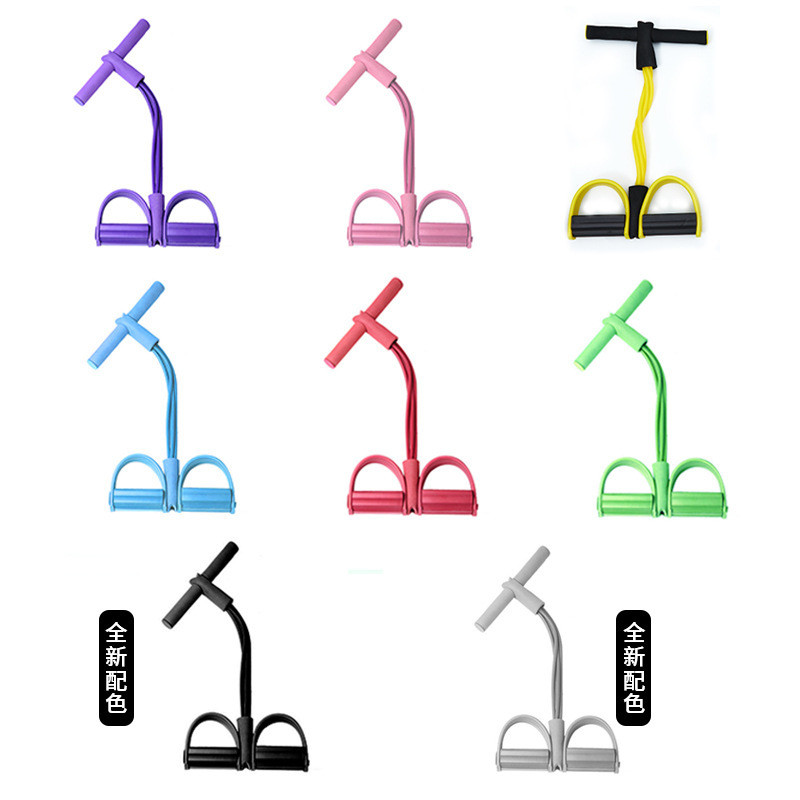 TPE multifuncional de cuatro tubos de pedal de tensión de seis tubos de pedal de tensión de cintura delgada abdominal ab