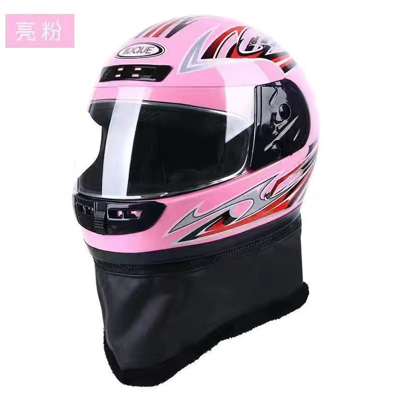 Casco de otoño y invierno anti-níma de cuatro estaciones caliente vehículo eléctrico para hombres y mujeres casco completo de seguridad tipo cubierto anti-fría medio casco para montar