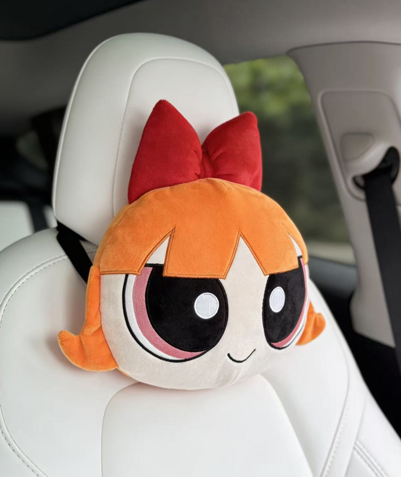 Little Policewoman Cartoon Cute Lady Car Headrest Comfortable Neck Pillow Cushion Personalized Stylish Car Headrest