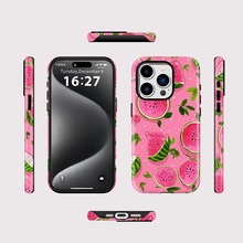 芭比粉西瓜适用于iPhone17AIR新款苹果15/14/16promax可爱手机壳