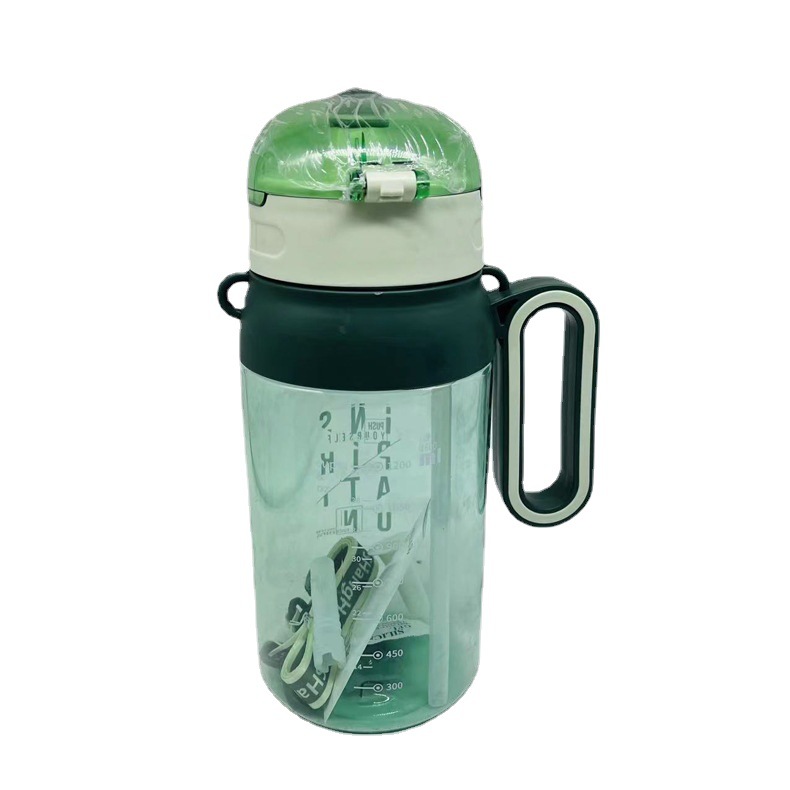 Celebridad de internet de verano SH-2017 taza de plástico 1600ml taza de agua de plástico taza de paja hombres y mujeres correa de gran capacidad al por mayor