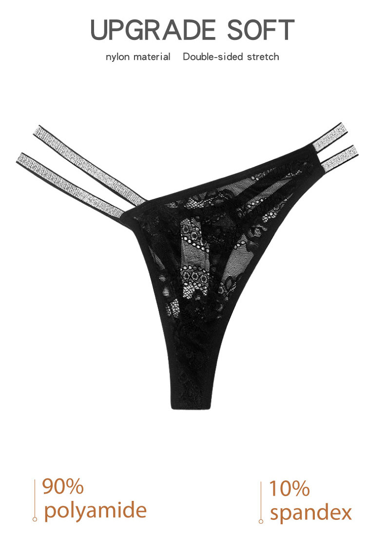 Damenbekleidung Exklusive Mesh-Höschen, sexy, heiß, Doppelträger, funkelnd, Raute, Blumenmuster, mittelhoher Tanga, Damen_voghion.com