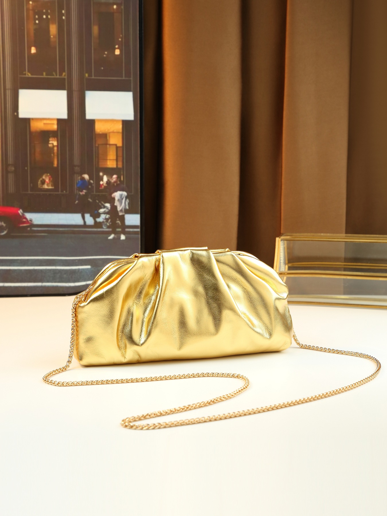 Borsa a nuvola plissettata donna borsa a tracolla versatile_voghion.com