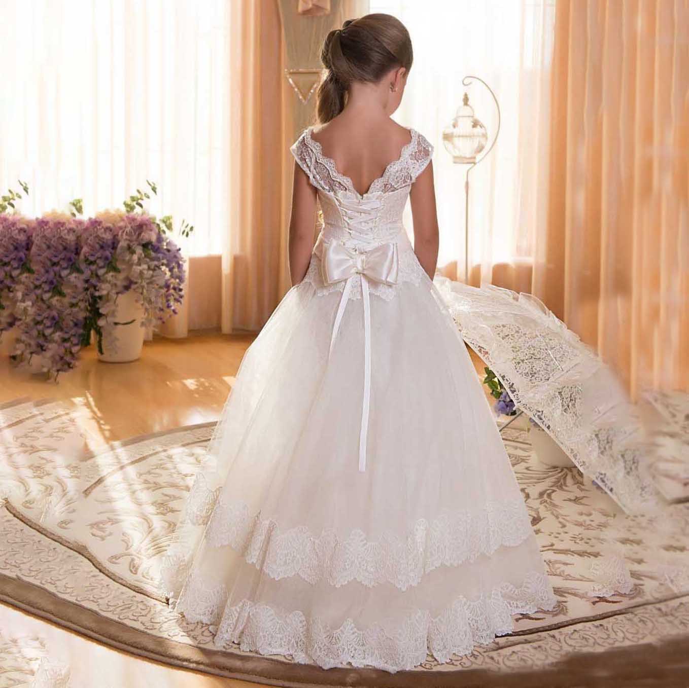 Amazon AliExpress Comercio exterior niñas de Europa y América bola encaje rendimiento cumpleaños princesa niña pettiskirt una generación
