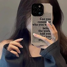 潮牌英文报纸适用iPhone13ProMax苹果12 15 14手机壳11高级感创意