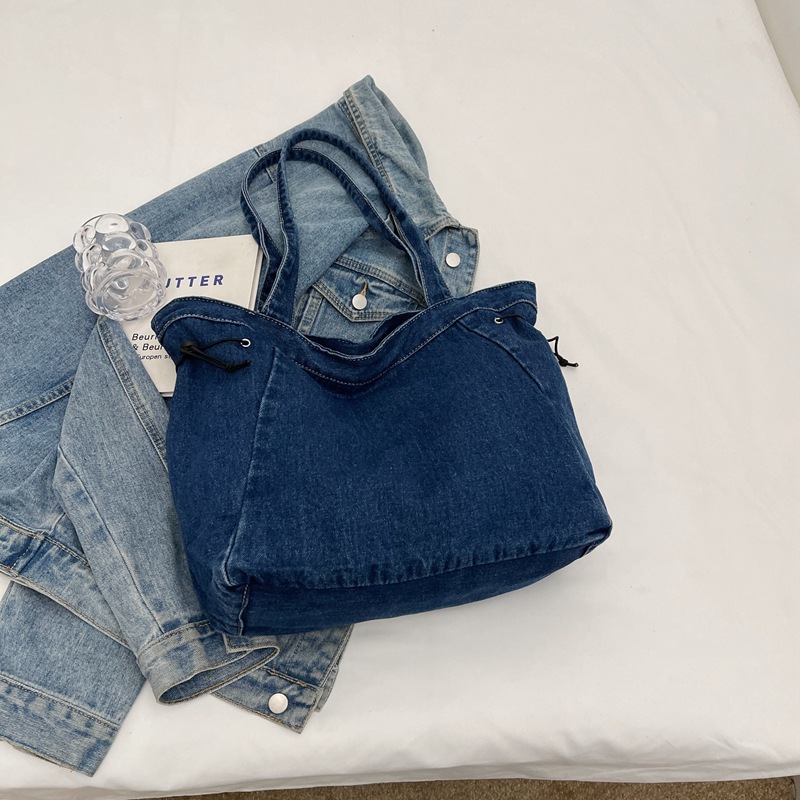 2024 verano nuevo bolso de hombro de mezclilla de gran capacidad para mujer