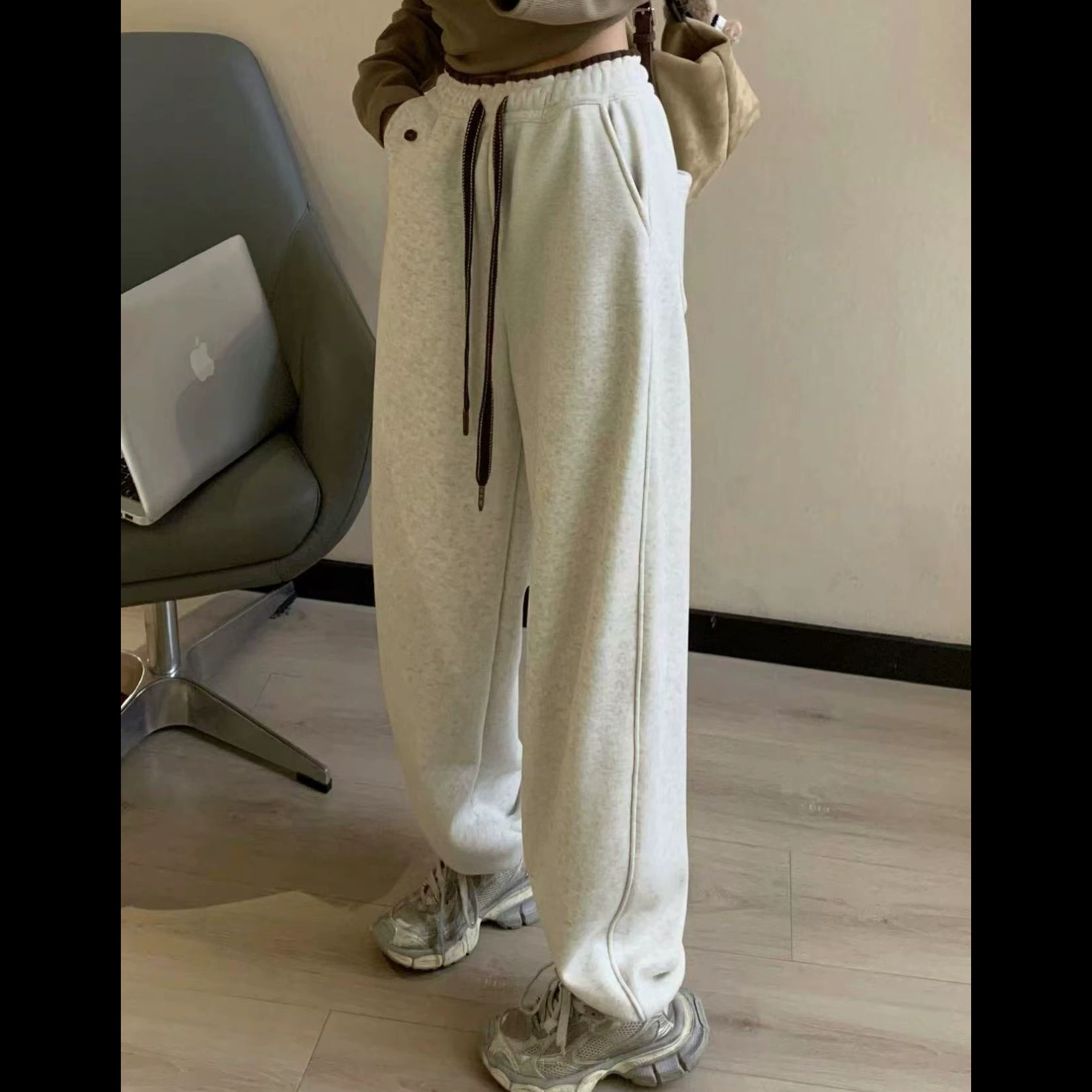 Корейские снежные брюки-корсеты