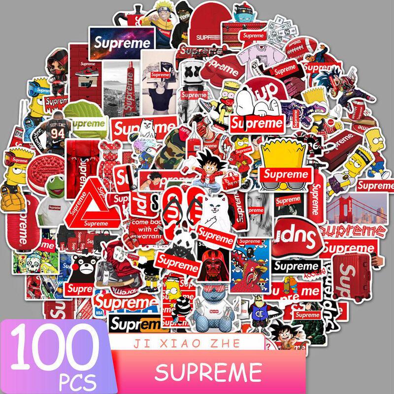 100 Sup personalized fashion brand graffiti stickers luggage notebook water Cup refrigerator waterproof decorative stickers removable 100 Sup personalized fashion brand graffiti stickers luggage notebook water Cup refrigerator waterproof decorative stickers removable