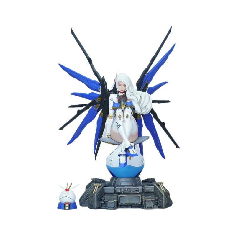 自由機娘ガンダムフィギュア機甲機械玩具ケース置物二次元アニメ美少女フィギュア|undefined