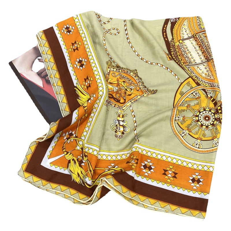 A principios de otoño nuevo patrón de espiga bufanda grande bufanda cuadrada temperamento chal moda decorativa todo partido bufanda femenina ventas directas de fábrica