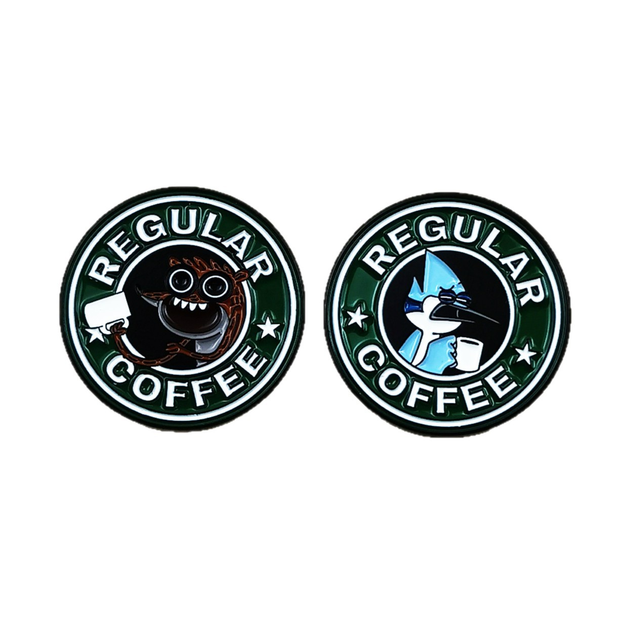 Broche de Café de Monstruo de Aleación de Zinc, Decorativo para Ropa