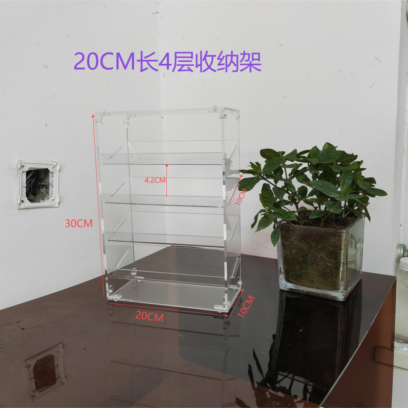 亚克力化妆品眼影粉饼口红唇釉香水气垫指甲油大容量展示收纳盒架|undefined