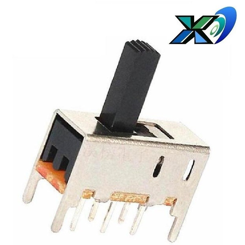 2档滑动开关两位3脚6脚 直插2位拨动开关波峰焊  两档拨动开关2段